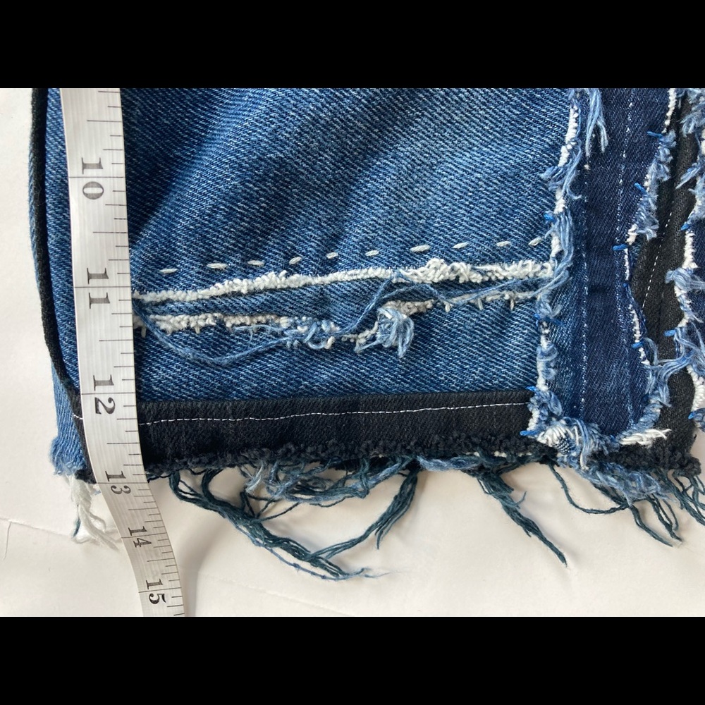 Custom Levi’s Deconstructed Patchwork Jeans Denim… - image 4